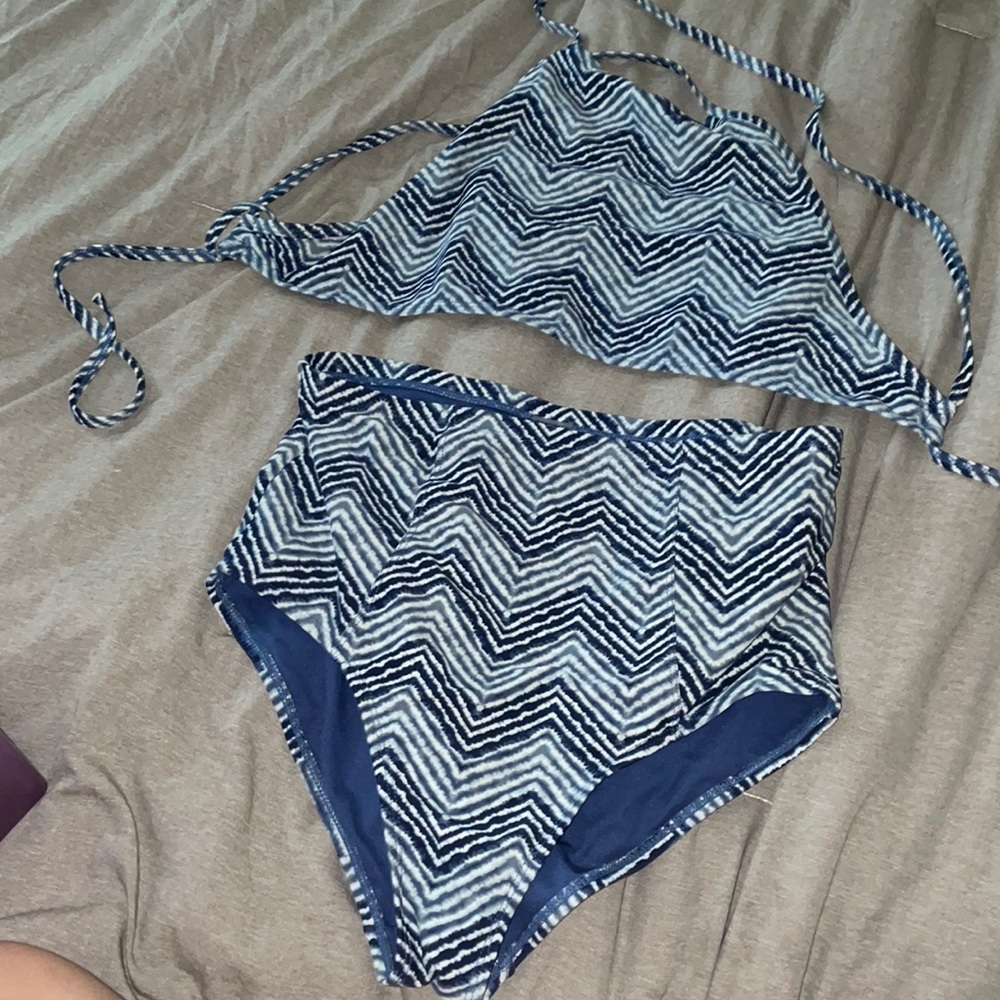 Old Navy High Waisted Halter Bathing Suit